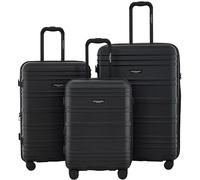 Scotch & Soda Rotterdam - Valigia rigida espandibile, nero, 3 Piece Set, Rotterdam - Valigia rigida espandibile