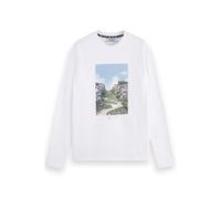 Scotch & Soda San Francisco Artwork T- Shirt Ls White Taglia: S | Maglie a manica lunga Outlet | Uomo | Bianco