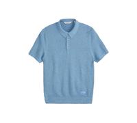 Scotch & Soda Ss Neps Texture Stitch Polo Sweater Sky/pewter Taglia: XL | Maglioni a maglia Outlet | Uomo
