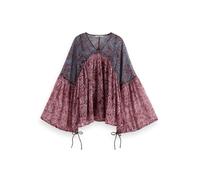 Scotch & Soda Stampa Fil Coupe Top, Blue Mountain Paisley Mix 403, 42