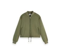 Scotch & Soda Tencel Jersey Bomber Maglia di Tuta, Washed Military, M Donna