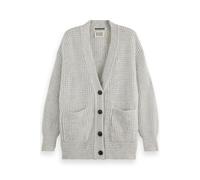 Scotch & Soda Textured Stitch Oversized Cardigan Light Grey Melange Taglia: L | Outlet | Donna | Grigio