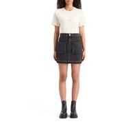 Scotch & Soda Washed Black Denim Mini Skirt With Cargo Pockets City Buzz Taglia: M | Gonne di jeans Outlet | Donna | Nero