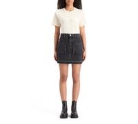 Scotch & Soda Washed Black Denim Mini Skirt With Cargo Pockets City Buzz Taglia: M | Gonne di jeans Outlet | Donna | Nero