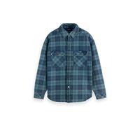 Scotch & Soda Washed Denim Checked Overshirt Indigo Check Taglia: XXL | Camicie Casual Outlet | Uomo | Blu