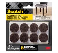 Scotch SP821-NA - Feltrini tondi, 1 cm di diametro, colore marrone, confezione da 16 feltrini