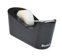 Scotch Tape Dispenser C18, Black + Scotch Magic Invisible Tape, 19 mm x 33 m, 1