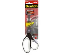 Forbici Titanium No Stick - 20 cm - impugnatura asimmetrica - lama in titanio con rivestimento antiadesivo - nero - Scot