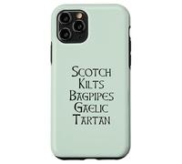 SCOTCH Uccide Bagpipe GAELIC TARTAN Scozia Meme SUL POSTERIORE Custodia per iPhone 11 Pro