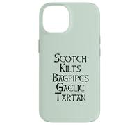 SCOTCH Uccide Bagpipe GAELIC TARTAN Scozia Meme SUL POSTERIORE Custodia per iPhone 14