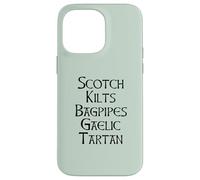 SCOTCH Uccide Bagpipe GAELIC TARTAN Scozia Meme SUL POSTERIORE Custodia per iPhone 14 Pro Max