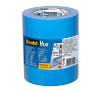 ScotchBlue Nastro di Mascheratura Multi-superficie, 48 mm x 41 m, 3 Rotoli/Confezione, Nastro Adesivo Multiuso Scotch per Lavori di Pittura e Decorazione, 70% PEFC