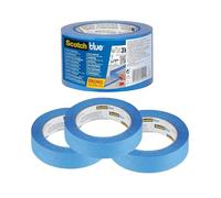 ScotchBlue Nastro di Mascheratura Multi-superficie, 24 mm x 41 m, 3 Rotoli/Confezione, Nastro Adesivo Multiuso Scotch per Lavori di Pittura e Decorazione, 70% PEFC