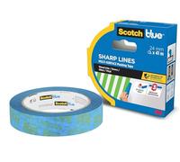 ScotchBlue Sharp Lines Advanced - Nastro adesivo per pittori blu, 24 mm x 41 m, per linee di verniciatura super nitide, per interni ed esterni, con tecnologia avanzata 3M, sorgenti controllate PEFC