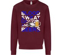 Scotland Blood Sweat & Beers Rugby Scozzese Uomo Sweatshirt Jumper