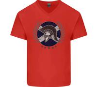 Scotland Bodybuilding Gym Training Scottish Uomo V-Neck Cotton T-Shirt