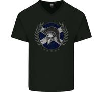 Scotland Bodybuilding Gym Training Scottish Uomo V-Neck Cotton T-Shirt