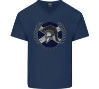 Scotland Bodybuilding Gym Training Scottish Uomo V-Neck Cotton T-Shirt