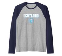 Scotland Crest Gifts: Scottish Rampant Lion Maglia con Maniche Raglan