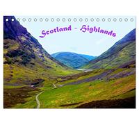 Scotland - Highlands (Tischkalender 2026 DIN A5 quer), CALVENDO Monatskalender: Von Glencoe über Lochalsh nach Glasgow durch die Highlands
