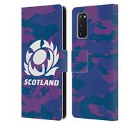 SCOTLAND RUGBY LOGO 2 CUSTODIA COVER PORTAFOGLIO IN PELLE PER SAMSUNG TELEFONI 1