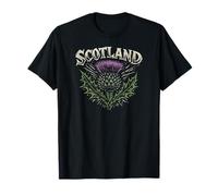 Scotland Zine Ink Thistle Stampa a Colori Maglietta