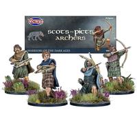Scots/Picts Arcieri & Balestrieri, miniature in plastica di alta qualità | Miniature storiche guerrieri del Medioevo per collezionisti e hobbisti, 24 pezzi minis dettagliati per gli appassionati di