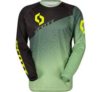 Scott 350 Dirt Evo 2023 Maglia Motocross, nero/verde, Taglia M