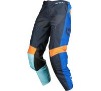 Scott 350 Race Evo 2023 Pantaloni Motocross, blu/arancione, Taglia 28