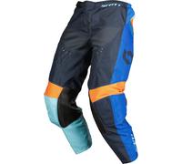 Scott 350 Race Evo 2023 Pantaloni Motocross per bambini, blu-arancione, taglia 26