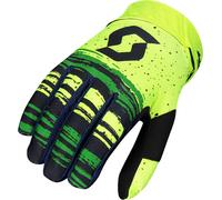 Scott 450 Noise Guanti Motocross, giallo/verde, Taglia 2XL