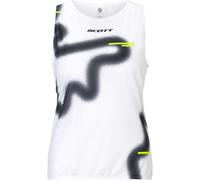 Scott - Canottiera da running leggera e traspirante - RC Run Tank W White Black per Donne in Poliestere Riciclato - Taglia XS - Bianco