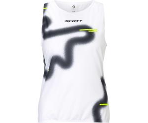 Scott - Canottiera da running leggera e traspirante - RC Run Tank W White Black per Donne in Poliestere Riciclato - Taglia S - Bianco