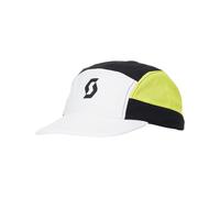 Scott - Cappello da trail running - 5-Panel Cap Endurance Tech Black White in Poliestere Riciclato - Bianco