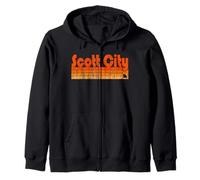 Scott City, Missouri, stile retrò anni '80 Felpa con Cappuccio