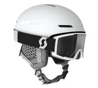 Scott Combo Casco da sci Track + occhiali da sci Goggle Factor White M