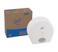 Scott Control Dispenser di carta igienica 7046 - Rotolo ad Estrazione Centrale / Bianco /Jumbo