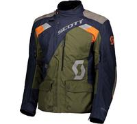 Scott Dualraid Dryo, giacca tessile impermeabile 4XL male Blu Scuro/Verde Scuro