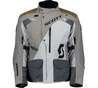 Scott Dualraid Dryo, giacca tessile impermeabile 4XL male Grigio Chiaro/Grigio/Marrone