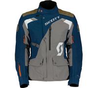 Scott Dualraid Dryo, giacca tessile impermeabile donna 46 female Blu Scuro/Grigio/Marrone