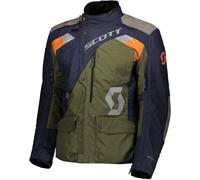 Scott Dualraid Dryo Giacca tessile motociclistica, Blu scuro/verde, Taglia Short 4XL