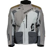 Scott Dualraid Dryo, giacca tessile impermeabile XXL male Grigio Chiaro/Grigio/Marrone