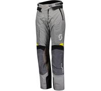 Scott Dualraid Dryo Pantaloni Tessili Moto Da Donna, grigio/giallo, Taglia 38