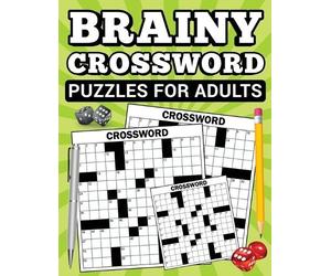 Scott E Bowser Brainy Crossword Puzzles for Adults (Tascabile)