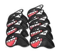 Scott Edawrd 10 pz Golf Iron Club Head Covers Set Tre strati Pelle Sintetica PU Copritesta Impermeabile con Numero Colorato 3/4-9 A, S, P, X per Tutti i Irons Club