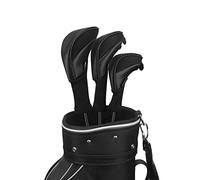 Scott Edward Golf Club Head Cover per Fairway Woods Driver Hybrid, 3 Pezzi Long Neck Mesh Golf Club Head Cover con Etichetta numerica Intercambiabile
