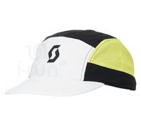Scott - Cappello da trail running - 5-Panel Cap Endurance Tech Black White in Poliestere Riciclato - Bianco