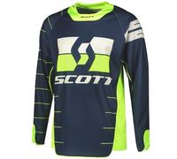 Scott Enduro Maglia motocross, blu-giallo, taglia S per maschi