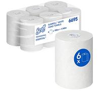 Scott Essential Slimroll 6695, Rotoli di Asciugamani in Carta bianchi, Alta Assorbenza, 6 Rotoli di carta da 190 m (Tot. 1.140 m)
