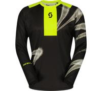 Scott Evo Dirt Black Maglia da motocross, nero/giallo, Taglia XL